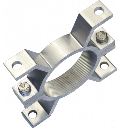 Bride de fixation pour poteau rond diamètre 76 mm