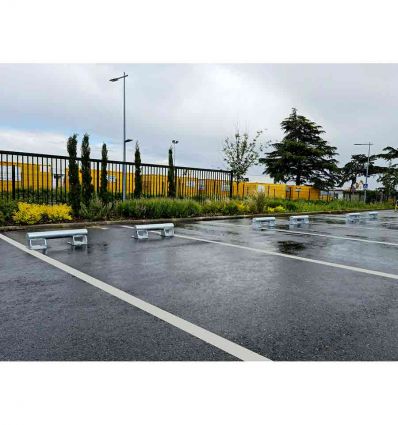 Butée de parking pour camion en acier