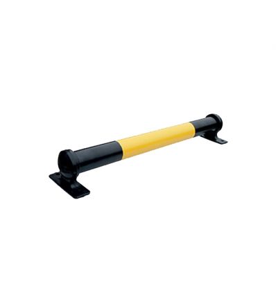 Butée de roue pour parking jaune et noir en acier