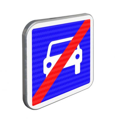 C108 - Panneau d'indication de fin de route à accès réglementé