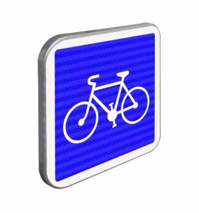 C113 - Panneau d'indication d'une piste conseillée et réservée aux cycles