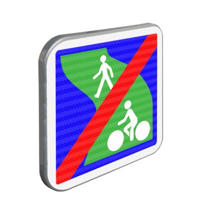 C116 - Panneau de signalisation fin de voie verte