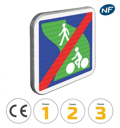 C116 - Panneau de signalisation fin de voie verte