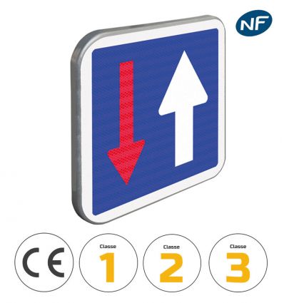 C18 - Panneau priorité circulation venant en sens inverse