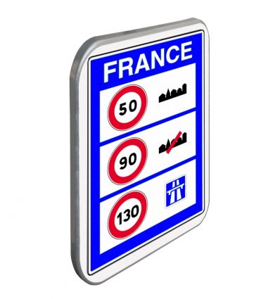 C25A - Panneau d'indication de limitations générales de vitesse