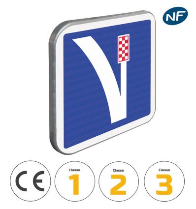 C26A - Panneau d'indication voie de détresse à droite