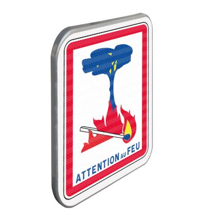 C3 - Panneau Attention au Feu