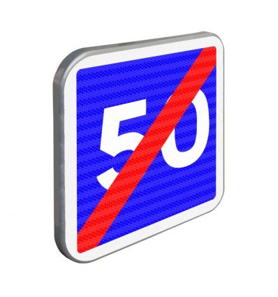 C4B - Panneau de fin de vitesse conseillée
