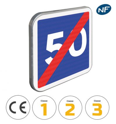 C4B - Panneau de fin de vitesse conseillée