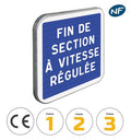C51B - Panneau d'indication de fin de section à vitesse régulée