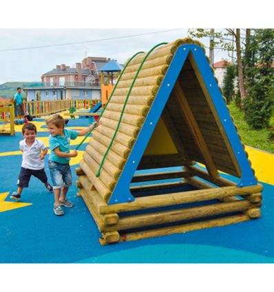 Cabane enfant extérieur pour collectivité 1 à 12 ans