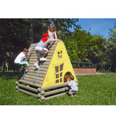Cabane enfant extérieur pour collectivité 1 à 12 ans
