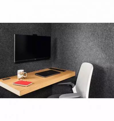 Cabine acoustique 1 personne avec station de travail