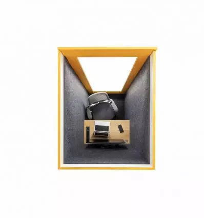Cabine acoustique 1 personne avec station de travail