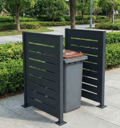 Cache conteneur acier