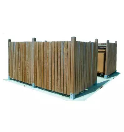 Cache conteneur bois modulable