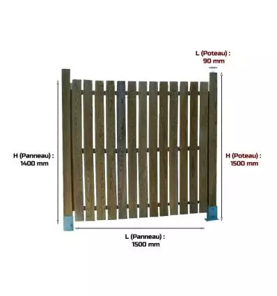 Cache conteneur bois modulable