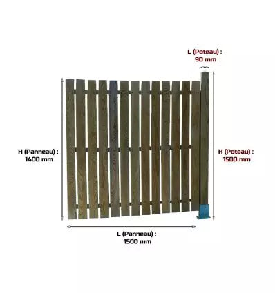 Cache conteneur bois modulable