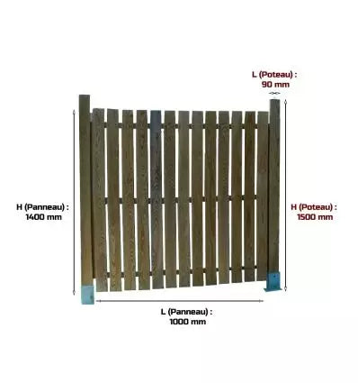 Cache conteneur bois modulable