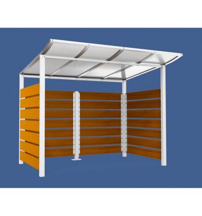 Abri conteneurs modulable en stratifié