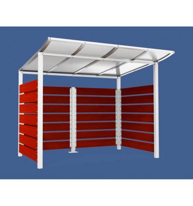 Abri conteneurs modulable en stratifié