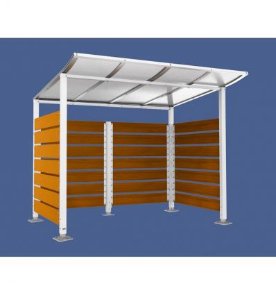 Abri conteneurs modulable en stratifié