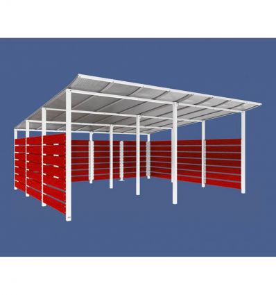 Abri conteneurs modulable en stratifié