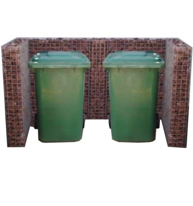 Cache Poubelle Gabion