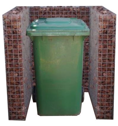 Cache Poubelle Gabion