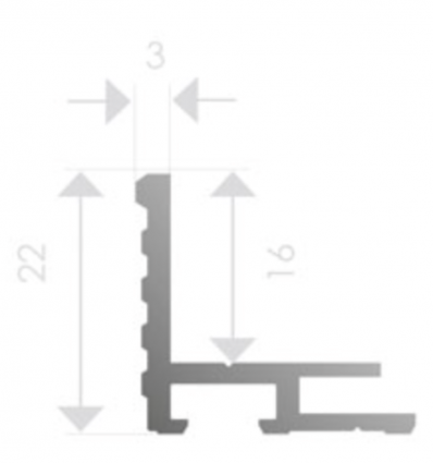 Cadre encastrable en aluminium pour tapis d'accueil