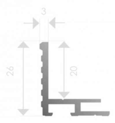 Cadre encastrable en aluminium pour tapis d'accueil