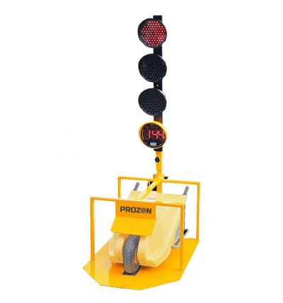 Cage de protection pour feu tricolore de chantier