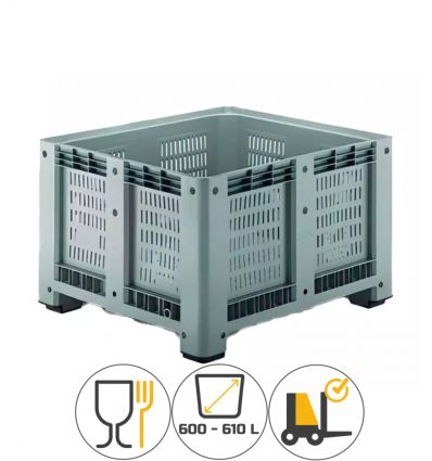 Palox Plastique Agricole Ajouré - 610L