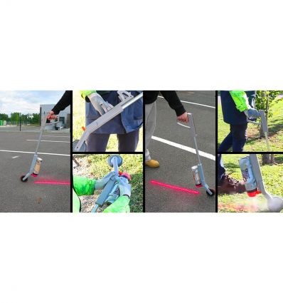 Canne de marquage au sol pour traceurs de chantier