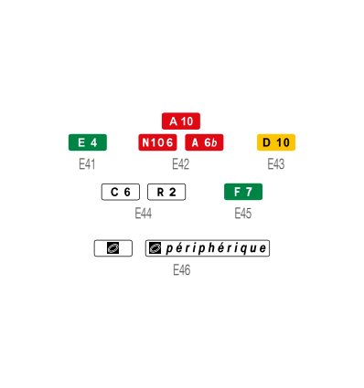 Cartouche de Signalisation Routière en Aluminium