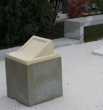 Cavurne béton incurvée