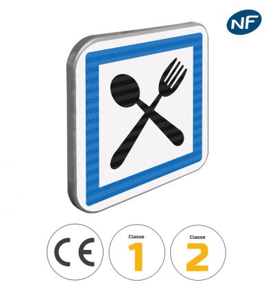 CE16 - Panneau routier poste de restauration