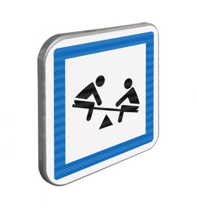 CE23 - Panneau routier jeux d'enfants