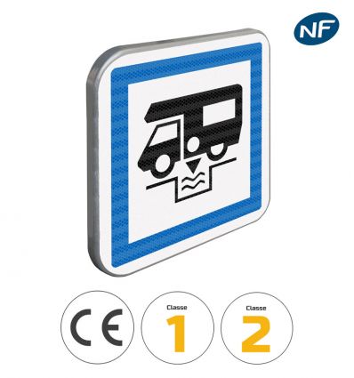 CE24 - Panneau station de vidange pour caravanes