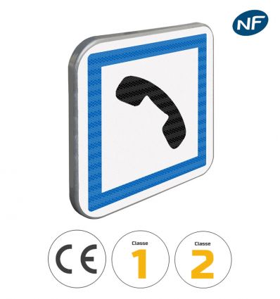 CE2b - Panneau routier cabine téléphonique