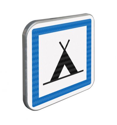 CE4a - Panneau terrain de camping pour tentes