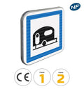 CE4b - Panneau terrain de camping pour caravane