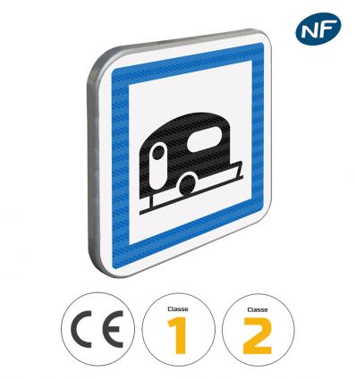 CE4b - Panneau terrain de camping pour caravane