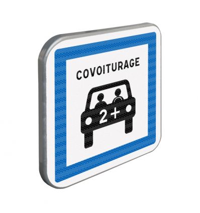 CE52 - Panneau routier espace dédié au covoiturage