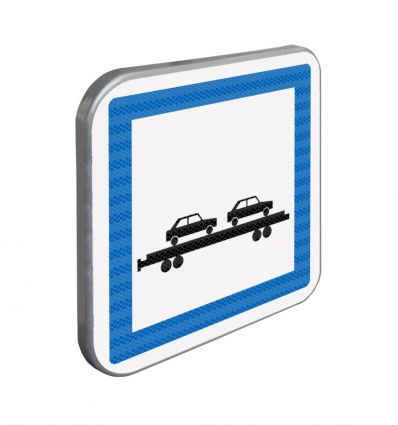 CE8 - Panneau gare trains autos / gare de ferroutage