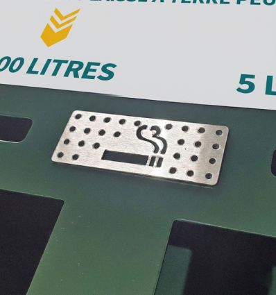 Cendrier de sondage en aluminium