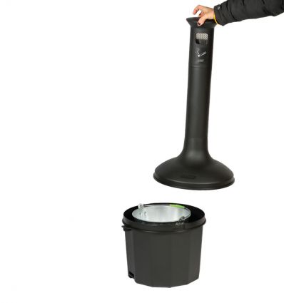 Cendrier sur pied à poser 10 litres