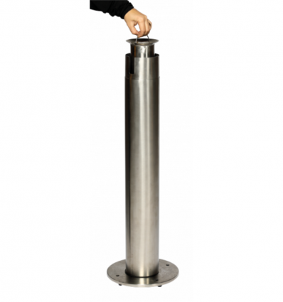Cendrier sur pied inox