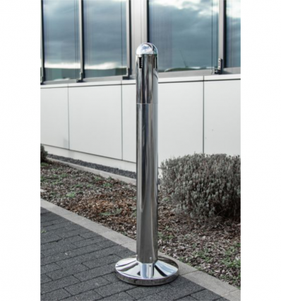 Cendrier sur pied inox