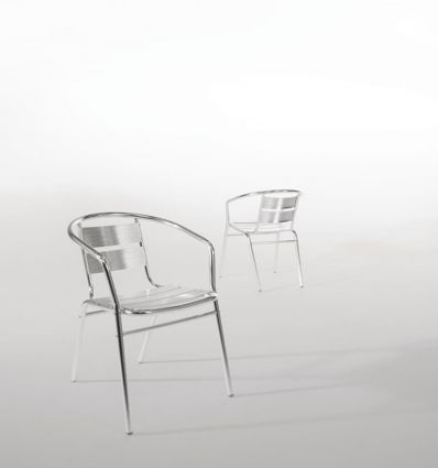 Chaise bistrot alu empilable